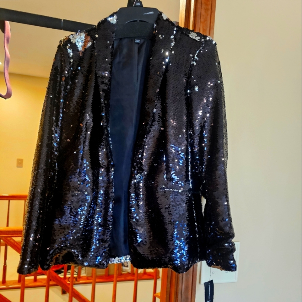 Black Sequined Blazer